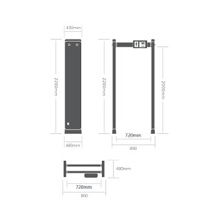 ARCO DETECTOR TEMPERATURA CORPORAL NP-SG318LT-F