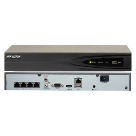 N/P : DS-7604NI-K1-4P - HIKVISION - NVR 8 Megapixel (4K) / 4 canal