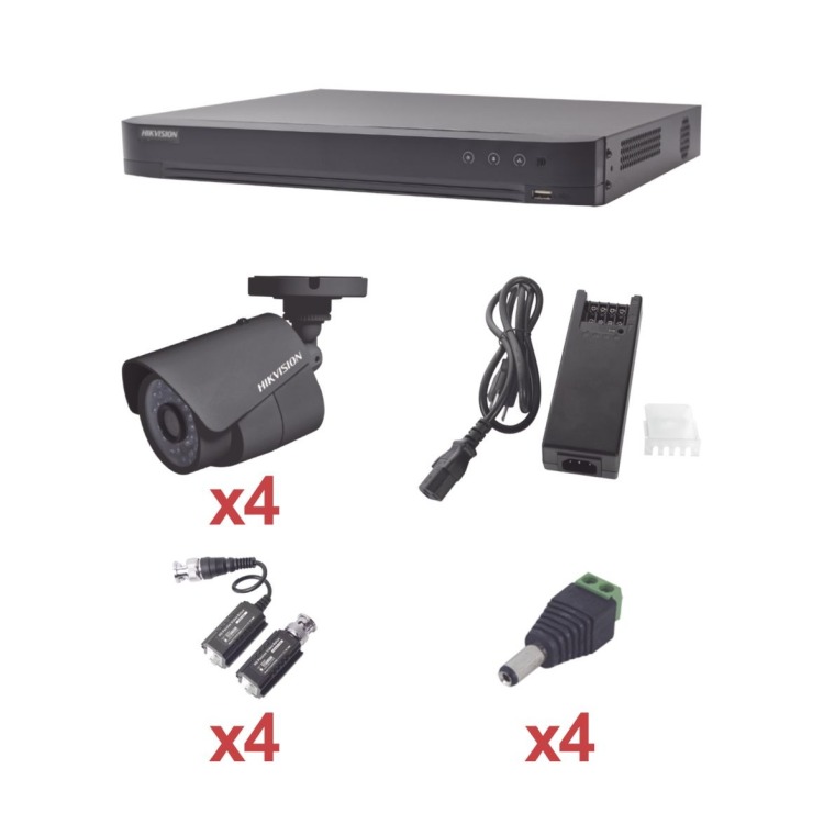 KH1080P4B - HIKVISION - KIT TurboHD 1080p / DVR 4 Cana      