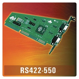 RS422-550  -  2 X RS422, ISA, 9-PIN (F), 16550 UARTS
