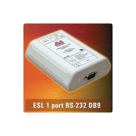 ES1-232DB9  -  1xDB9 RS232 Ethernet Serial Link EU Powe